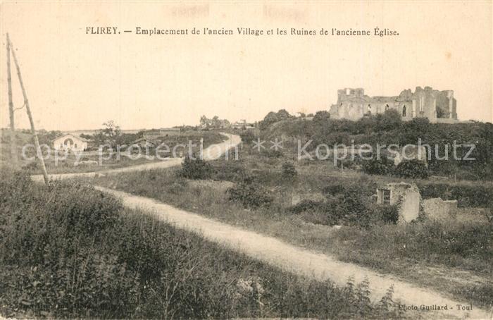 Flirey Emplacement Village Ruines Eglise