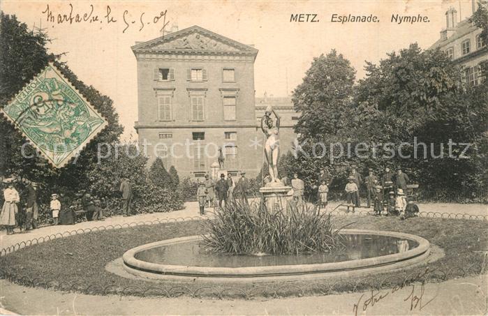 Metz 57 Moselle Esplanade Nymphe