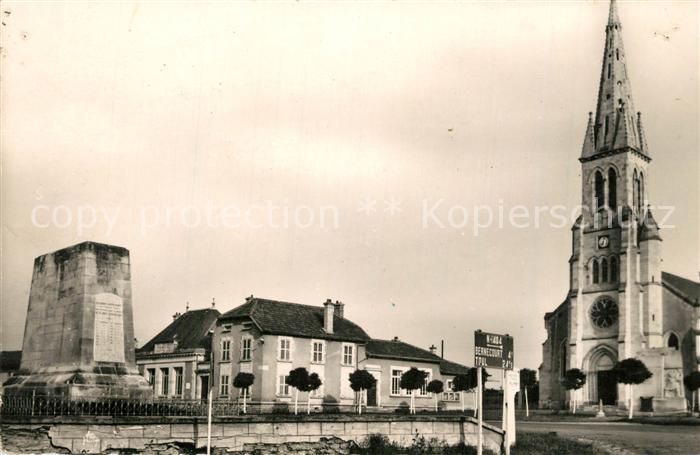 Flirey La Place Mairie Eglise