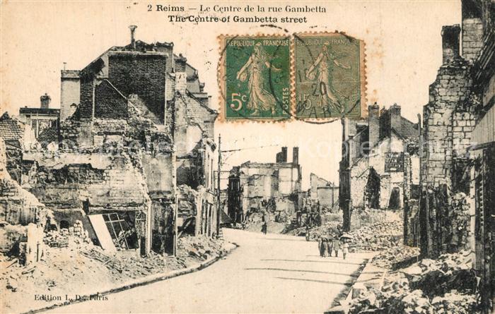 Reims Champagne Ardenne Le Centre de la rue Gambetta