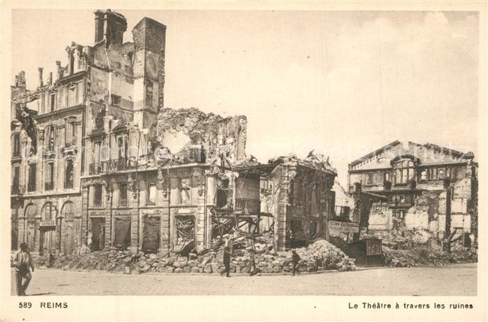 Reims Champagne Ardenne Le Theatre a travers les ruines