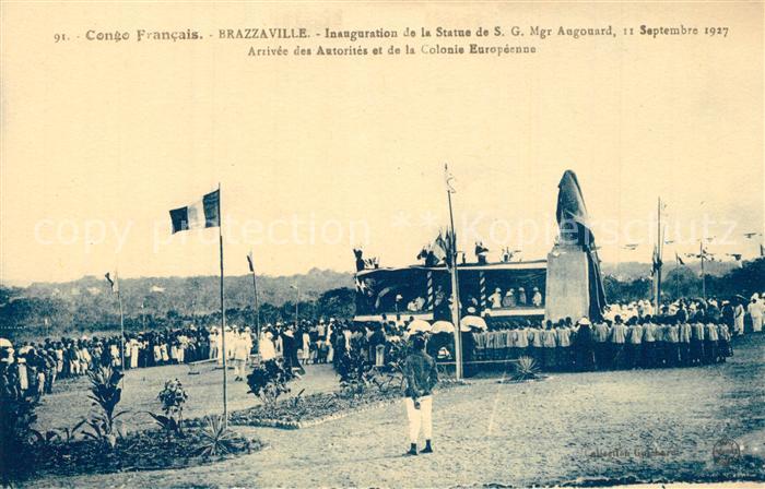 Brazzaville Inauguration de la Statue de SG Mgr Aug