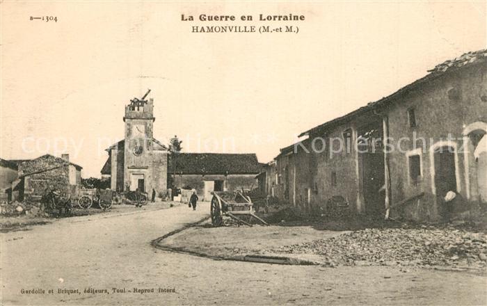 Hamonville La Guerre en Lorraine