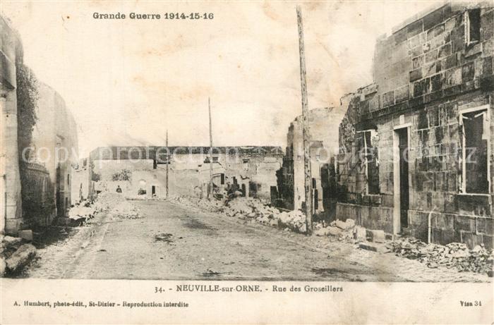 Neuville-sur-Touques La Guerre de 1914 Rue des Groseillers