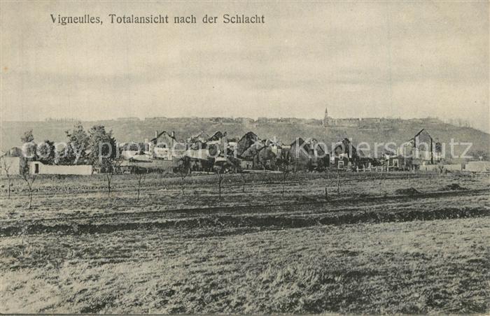 Vigneulles Ansicht nach der Schlacht