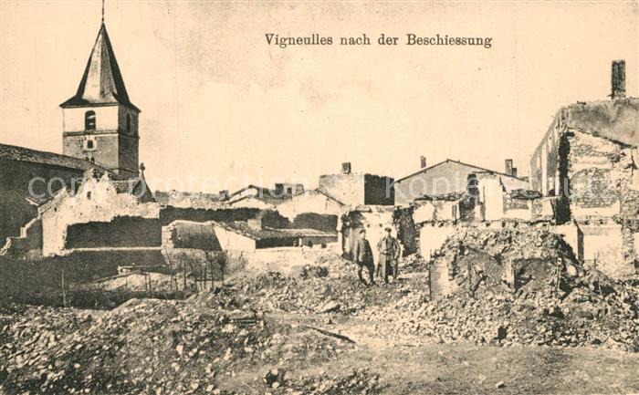 Vigneulles nach Beschiessung
