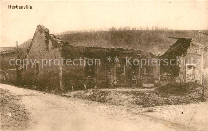 Herbeviller Zerstoertes Dorf