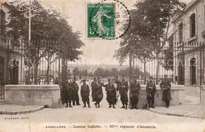 Angouleme Caserne Taillefer 107me regiment d_Infa
