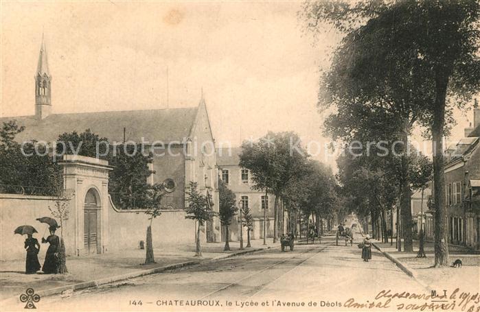 Chateauroux Indre Lycee et l’Avenue de Deols