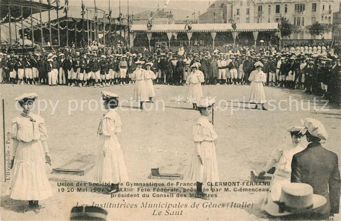 Clermont Ferrand Puy de Dome Fete Federale presidee par M Clemenceau