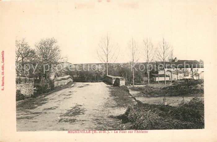Migneville Le Pont sur l'Ablette