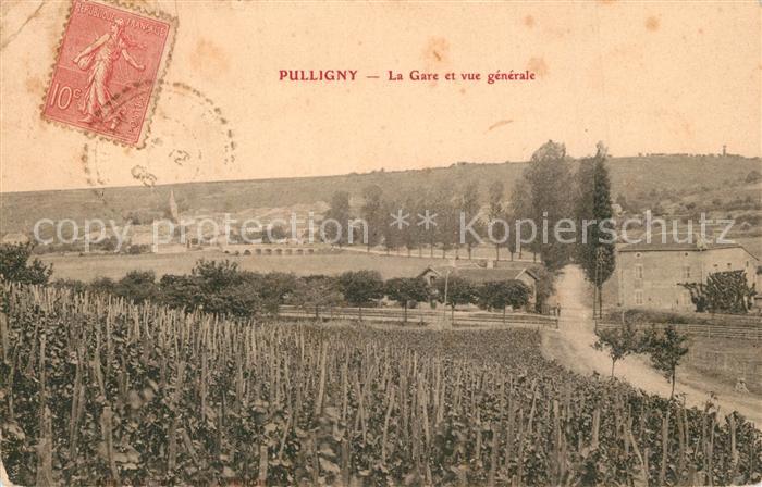 Pulligny La Gare et vue generale