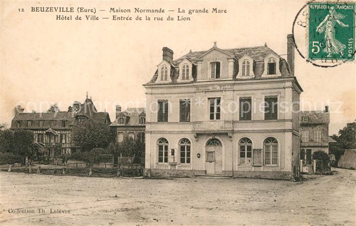 Beuzeville Maison Normande La grande Mare Hotel de Ville Entree de la rue du Lio