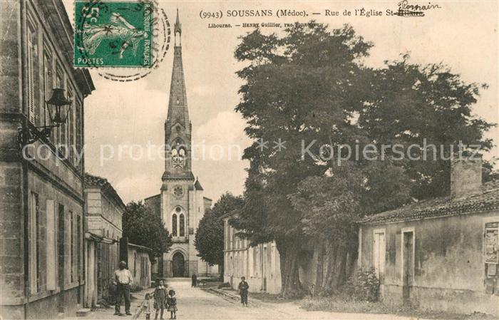 Soussans Rue de l’Eglise St Hilaire