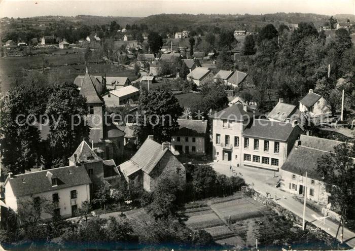 Lanobre La salle des Fetes et vue generale aerienne