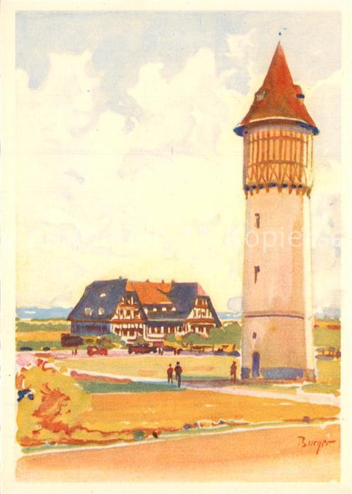 Kembs Elsass Travaux de l’Usine Hotel du Rhin et Chateau d eau