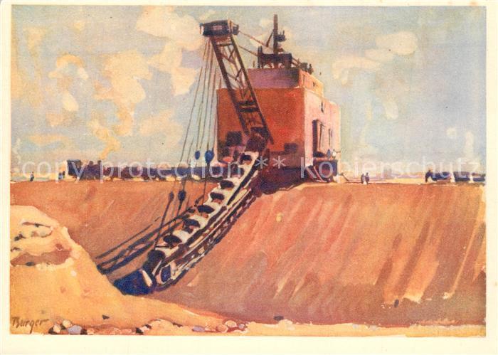 Kembs Elsass Travaux de l’Usine Excavateur electriqu