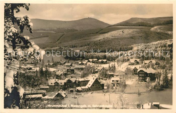 Krummhuebel Riesengebirge Panorama Winterlandschaft