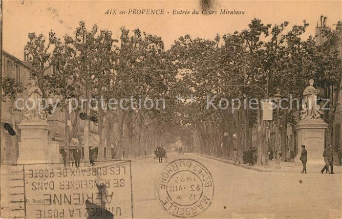 Aix-en-Provence Entree de Cours Mirabeau