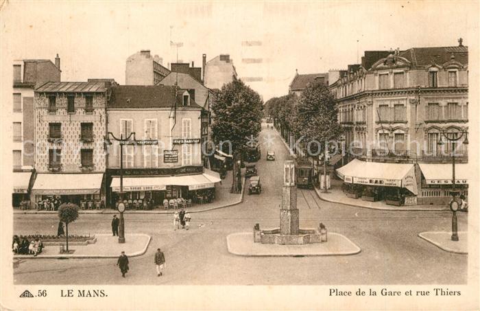 Le Mans Sarthe Place de la are Rue Thiers