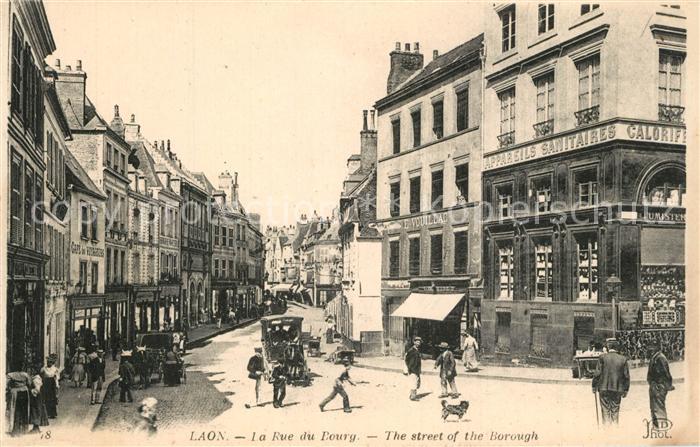 Laon Aisne Rue du Bourg