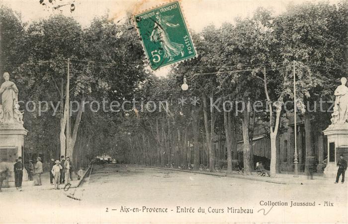 Aix-en-Provence Entree du Cours Mirabeau