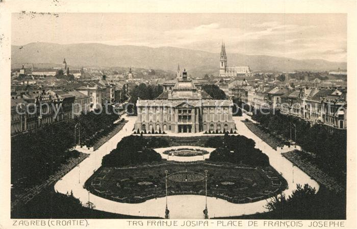 Zagreb Trg Franje Josipa Place de Francois Jos