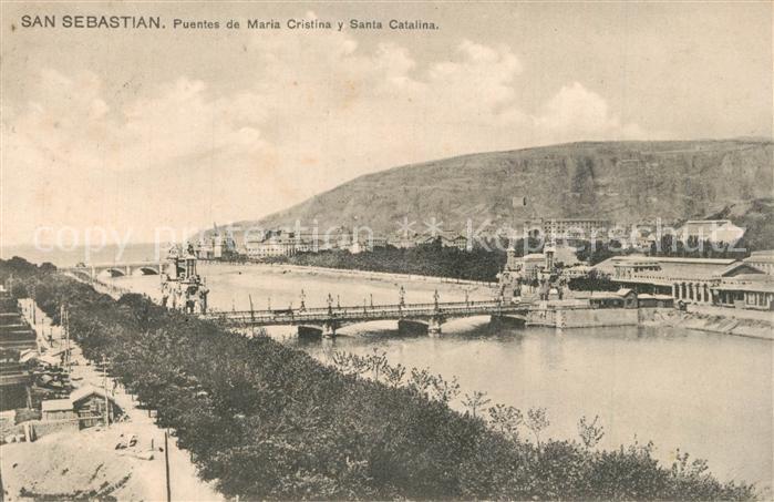 San Sebastian Pais Vasco ES Puentes de Maria Cristina y Santa Catal