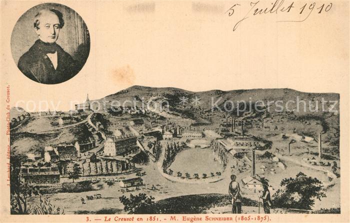 Le Creusot Saone-et-Loire Eugene Schneider Panorama