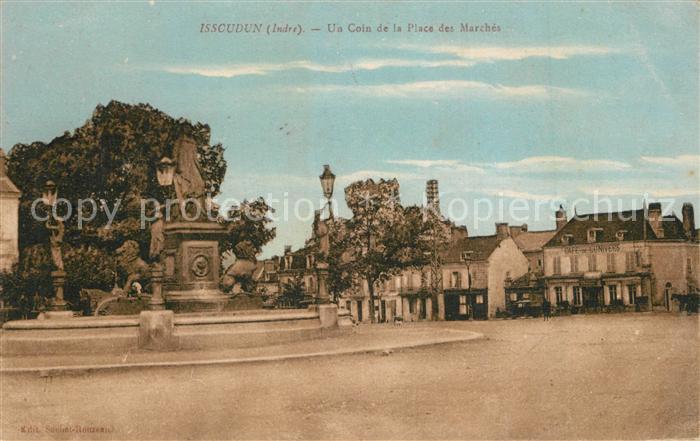 Issoudun Indre Un Coin de la Place des Marches