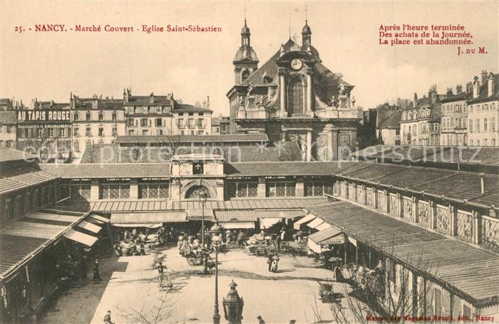 Nancy Lothringen Marche Couvert Eglise Saint Sebastien