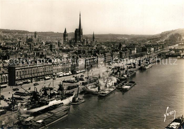 Rouen Les quais du pont transbordeur