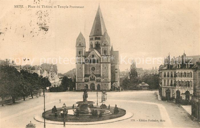 Metz  57 Moselle Place du Theatre Temple Protestant