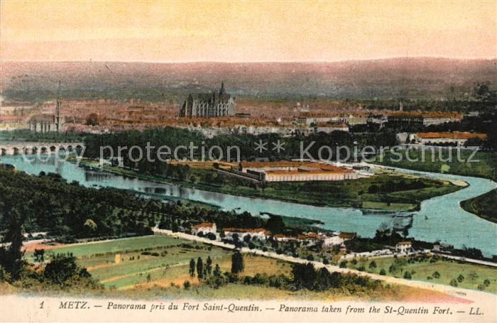 Metz  57 Moselle Panorama Fort Saint Quentin