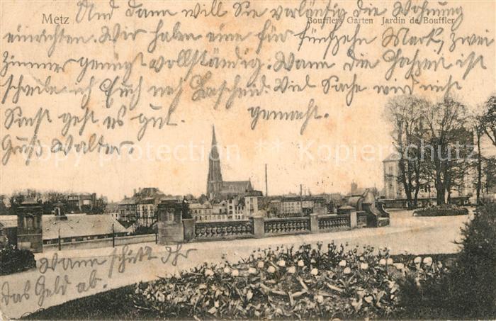 Metz  57 Moselle Boufflers Garten