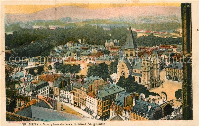 Metz  57 Moselle Panorama Kirche