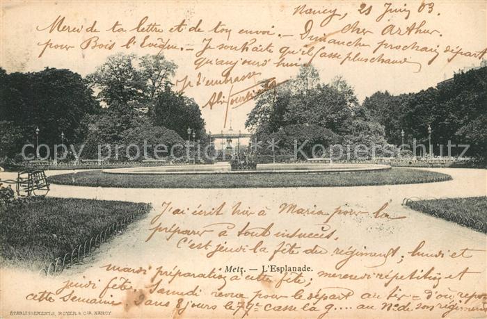 Metz  57 Moselle Esplanade