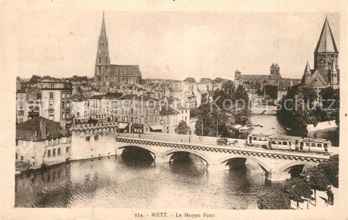 Metz  57 Moselle Le Moyen Pont