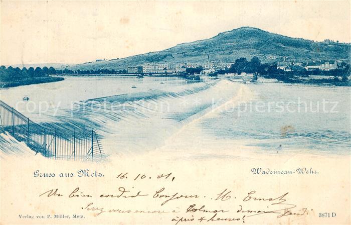 Metz  57 Moselle Wadreneau Wehr