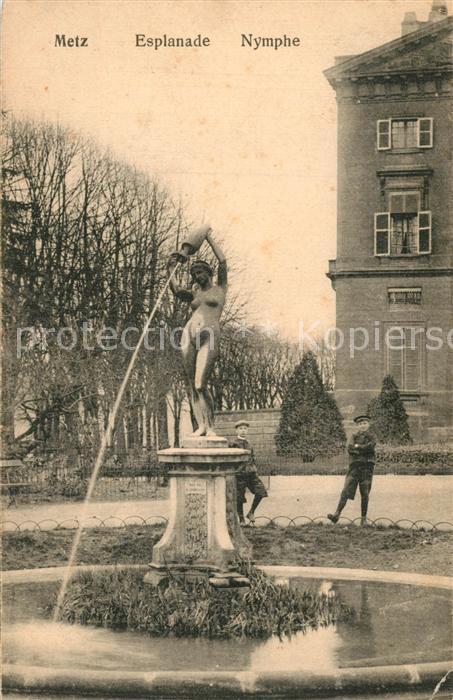 Metz  57 Moselle Esplanade Nymphe