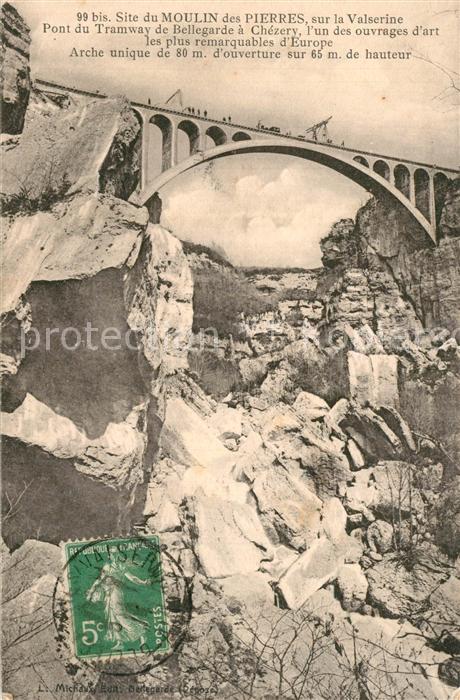 Chezery-Forens Valserine Bruecke Bellegarde Strassenbahn