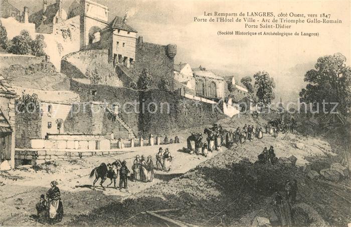 Langres Porte de Hotel de Ville Arc de Triomphe Gallo Romain