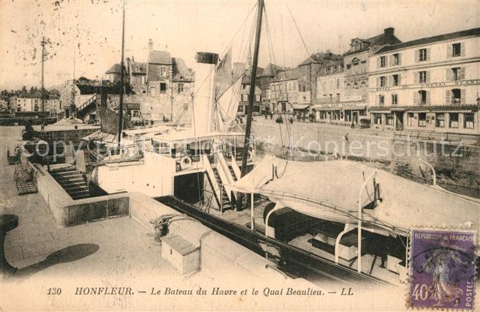 Honfleur Le Bateau du Havre Quai Beaulieu