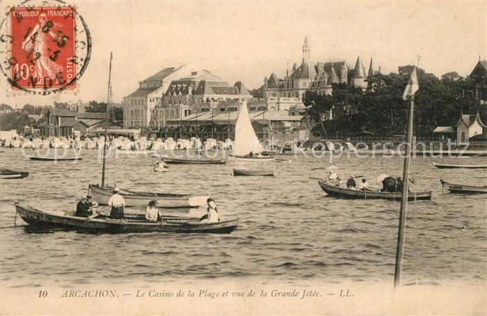 Arcachon Gironde Casino Plage Grande Jetee