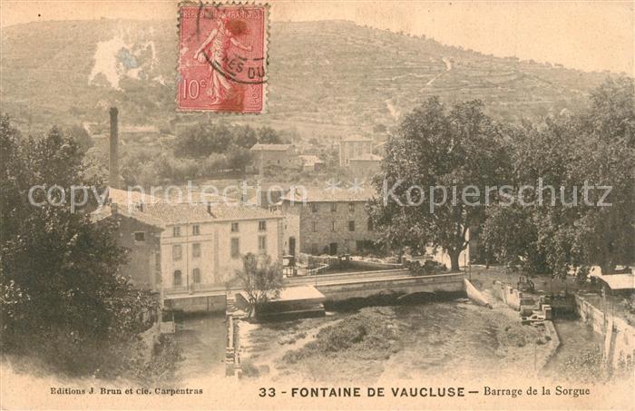 Fontaine-de-Vaucluse Barrage de la Sorgue