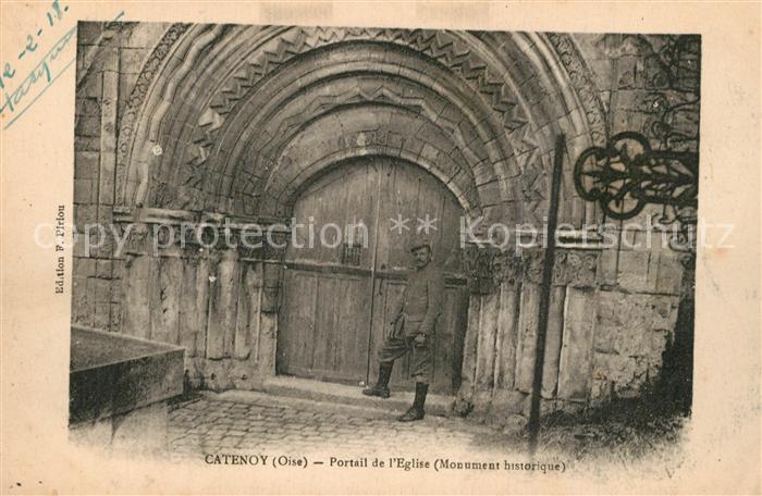 Catenoy Portail d Eglise Monument historique