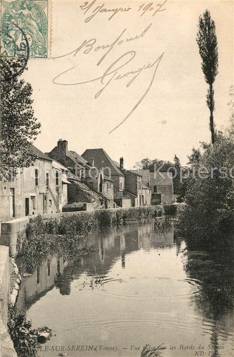 Isle sur Serein Stadtpanorama