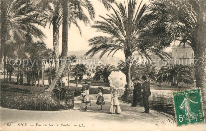 Nice Alpes Maritimes Vue au Jardin Public
