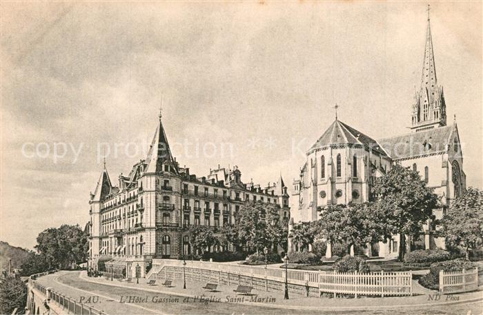 Pau 64 Hotel Gassion Eglise Saint Martin