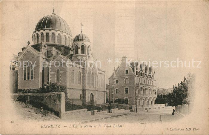 Biarritz Pyrenees Atlantiques Eglise Russe Villa Labat
